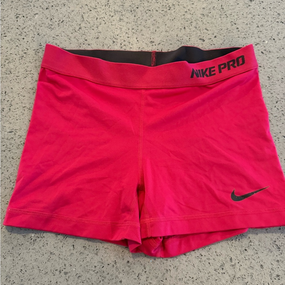 Nike Pink Athletic Compression Shorts